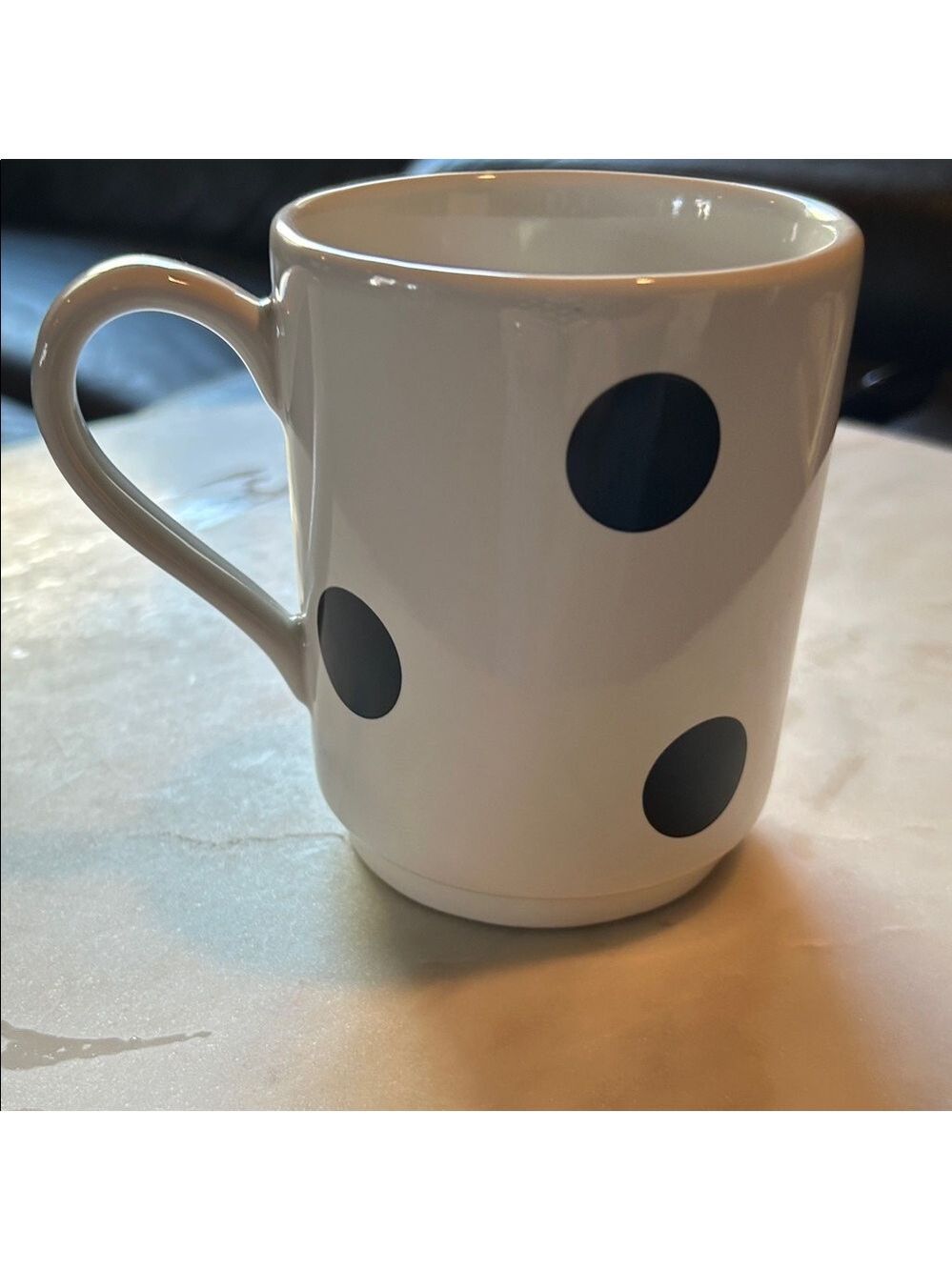 kate spade Black and White Polka Dot Mug